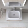 Vasque à poser ovale Duravit Qatego 60 x 40 cm, avec HygieneGlace - vue technique