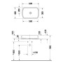 Vasque à poser ovale Duravit Qatego 60 x 40 cm, avec HygieneGlace