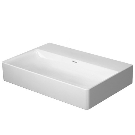 Duravit DuraSquare Vasque Compacte brossée sans trou de robinet, 60 x 40 cm