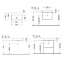 Duravit DuraSquare Vasque Compacte brossée sans trou de robinet, 60 x 40 cm - photo produit