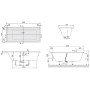 Villeroy & Boch Subway Duo Badewanne 170 x 75 cm - Produktansicht