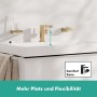 Robinet de lavabo monocommande hansgrohe Tecturis E 110 Fine CoolStart avec économie d'eau et bonde - photo produit