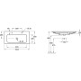 Villeroy & Boch Finion Mobile lavabo 100 cm con 2 fori per rubinetto, senza troppo pieno - immagine prodotto