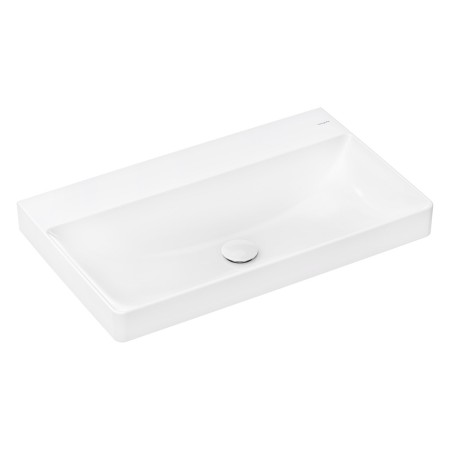 Lavabo hansgrohe Xelu Q 80 x 48 cm grezzo, senza foro per rubinetto
