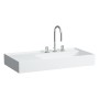Vasque à poser LAUFEN Kartell by LAUFEN 90 x 46 cm, avec 1 trou de robinet, tablette à gauche