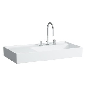 Vasque à poser LAUFEN Kartell by LAUFEN 90 x 46 cm, avec 1 trou de robinet, tablette à gauche