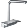 hansgrohe Aquno Select M81 Miscelatore monocomando da cucina 250, beccuccio estraibile, 2 getti