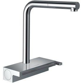 hansgrohe Aquno Select M81 Miscelatore monocomando da cucina 250, beccuccio estraibile, 2 getti
