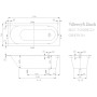 Villeroy & Boch Oberon Solo Badewanne 170 x 75 cm - Produktansicht
