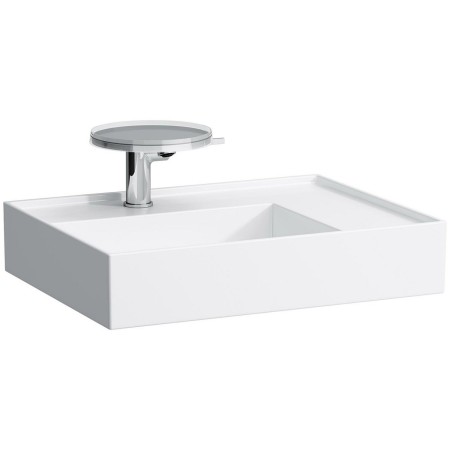 Lavabo LAUFEN Kartell 60 x 46 cm, avec tablette à droite, avec 1 trou de robinet