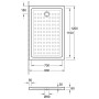 Villeroy & Boch O.novo Duschwanne 120 x 80 cm - Detailansicht