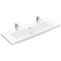 Villeroy & Boch Subway 3.0 Mobile lavabo 130 cm, con 2 fori per rubinetto, con troppopieno - vista dettagliata