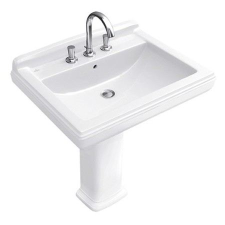 Villeroy & Boch Hommage Lavabo 75,5 cm per rubinetto a 3 fori
