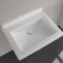 Villeroy & Boch Hommage Lavabo 75,5 cm per rubinetto a 3 fori - vista tecnica