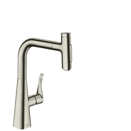 hansgrohe Metris Select M71 Miscelatore monocomando cucina 240, doccetta estraibile, 2 getti, sBox