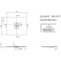 Villeroy & Boch Squaro Infinity Duschwanne 90 x 80 cm - Produktansicht