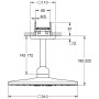 GROHE Rainshower SmartActive 310 Cube Kopfbrauseset mit 2 Strahlarten und Deckenanschluss - Detailansicht