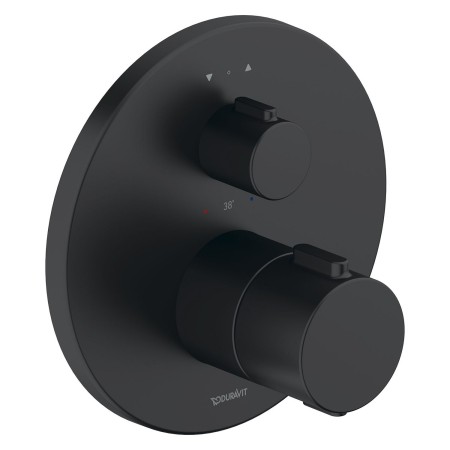Set di rubinetteria termostatica incasso Duravit, 2 utenti, rotondo