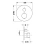 Set di rubinetteria termostatica incasso Duravit, 2 utenti, rotondo - vista dettagliata