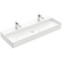 Villeroy & Boch Memento 2.0 Lavabo 120 cm con foro per rubinetto, senza troppo pieno - vista dettagliata