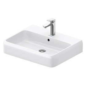 Lavabo Duravit Qatego 60 x 47 cm brossé, 1 trou de robinet