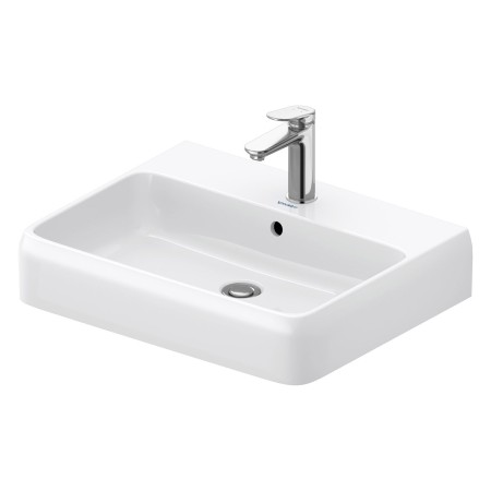 Lavabo Duravit Qatego 60 x 47 cm brossé, 1 trou de robinet