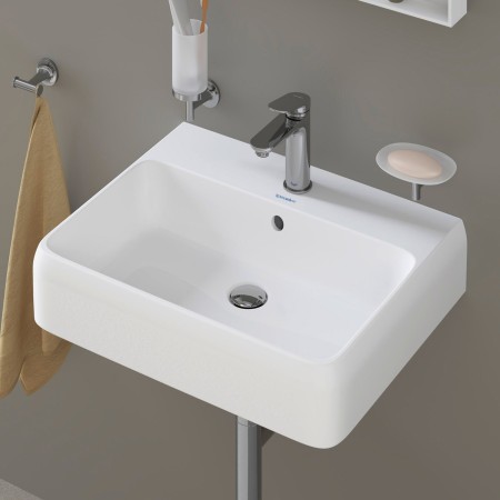 Lavabo Duravit Qatego 60 x 47 cm, 1 trou de robinet