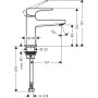 Robinet de lavabo sur pied hansgrohe Metropol 100 avec levier, pour eau froide - vue technique
