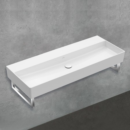 Villeroy & Boch Memento 2.0 Lavabo 120 cm senza foro per rubinetto, senza troppo pieno