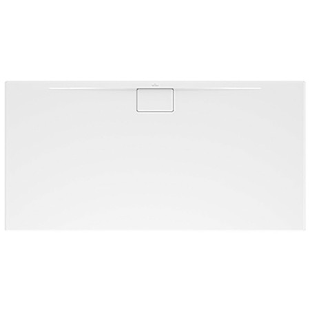 Receveur de douche Villeroy & Boch Architectura Metalrim 160 x 90 x 4,8 cm avec revêtement antidérapant