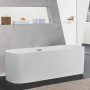 Vasca da bagno freestanding Villeroy & Boch Finion 170 x 70 cm con alimentazione dell'acqua
