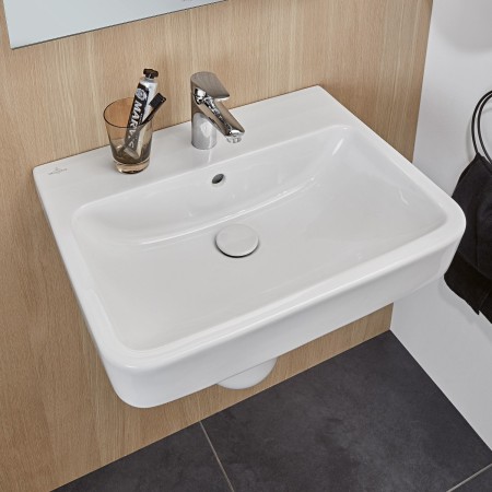 Villeroy & Boch O.novo Lavabo 55 x 46 cm con troppopieno, 1 foro rubinetto