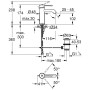 Robinetterie de lavabo monocommande GROHE Essence Nouvelle taille S - vue technique