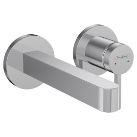 Robinet de lavabo encastré hansgrohe Finoris à levier unique pour montage mural 16,8 cm