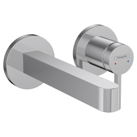 Robinet de lavabo encastré hansgrohe Finoris à levier unique pour montage mural 16,8 cm