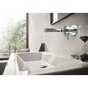 Rubinetto lavabo incasso monocomando hansgrohe Finoris per montaggio a parete 16,8 cm