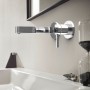 Robinet de lavabo encastré hansgrohe Finoris à levier unique pour montage mural 16,8 cm - photo produit