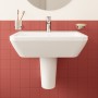 VitrA Integra Waschtisch 60 cm, mit Überlaufloch, 1 Hahnloch mittig - Detailansicht