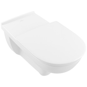 Villeroy & Boch Vicare WC a pavimento senza bordo, 36 x 70 cm, per sedile WC