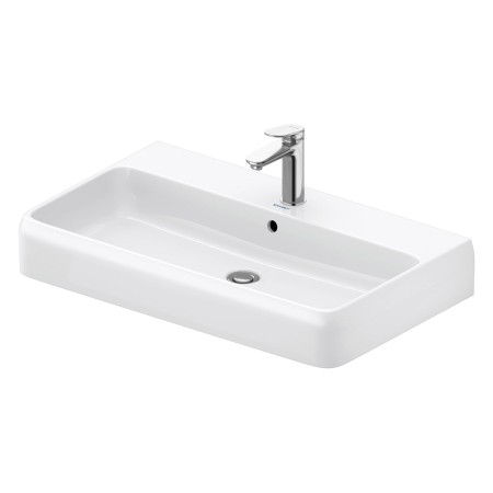Lavabo Duravit Qatego 80 x 47 cm brossé, 1 trou de robinet