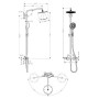 hansgrohe Raindance Select 240 Showerpipe - Detailansicht