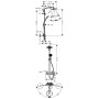 hansgrohe Raindance Select 240 Showerpipe - technische Ansicht