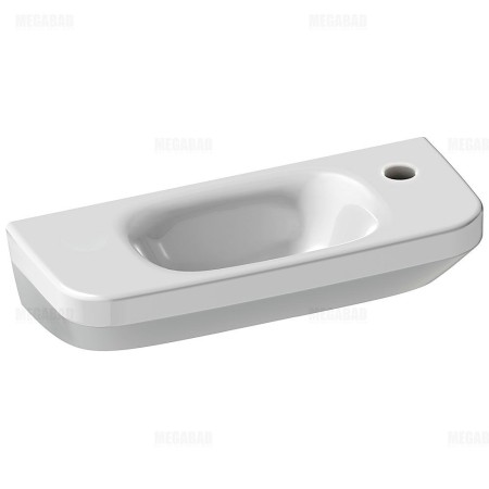 Lavabo Duravit DuraStyle 50 cm, avec 1 trou de robinet à droite