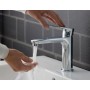 Mitigeur de lavabo monocommande Duravit B.1 M, sans vidage à tirette - vue technique