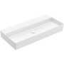 Villeroy & Boch Memento 2.0 Lavabo 100 cm senza foro per rubinetto, senza troppo pieno - vista dettagliata