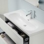 Vasque LAUFEN LUA 100 x 46 cm avec trou pour robinet, avec trop-plein - vue détaillée