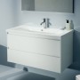 Vasque LAUFEN LUA 100 x 46 cm avec trou pour robinet, avec trop-plein - vue technique
