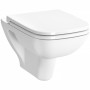 VitrA S20 WC suspendu à chasse d'eau encastrée, avec fonction bidet - vue détaillée