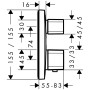 hansgrohe Ecostat E Thermostat Unterputz für 2 Verbraucher - Detailansicht