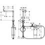 Sistema di filtrazione hansgrohe Aqittura M91 240, 1jet, Set di avviamento